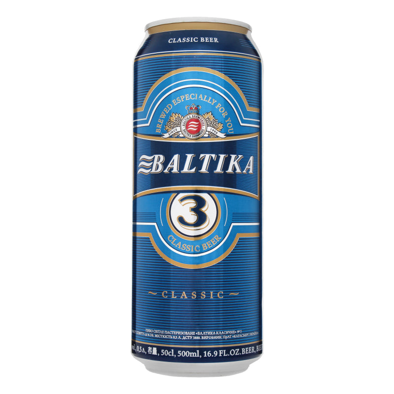 Baltika 3 Classic Lager 4,8% 0,5 l