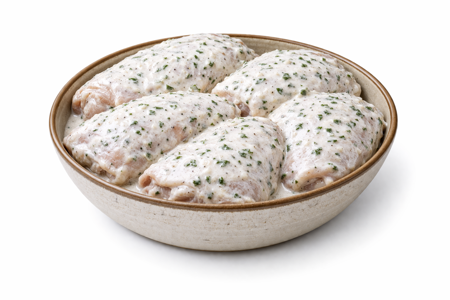 Куриное бедро в кефирном маринаде(без кости)