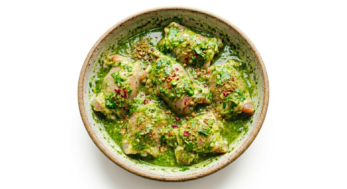 Куриное бедро в грузинском маринаде (без кости)